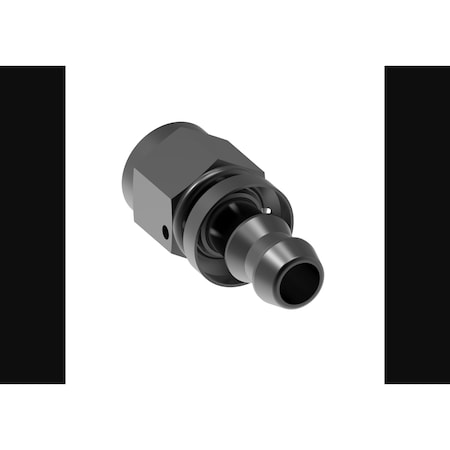 Aeroquip Straight, Black, Aluminum, Single FCL1512